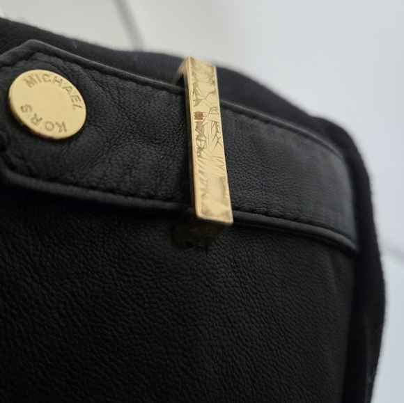 Michael Kors Lambs Leather Black Dress. Size 8 - Picture 13 of 16